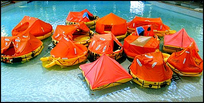 Life Raft Test 2000 Click Image for List of Rafts in Photo