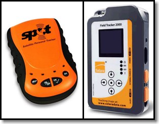 SPOT (left) Solara Field Tracker 2000 (right)