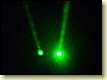 Green Laser Pointer Beams