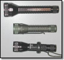 Streamlight Tactical and Nightfighter Series: TL-3 (top) TL-2 (middle( NF-2 (bottom)