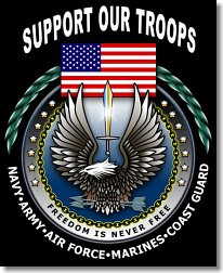 Support Our Troops - Freedom Is Never Free - click for larger high resolution version of this image