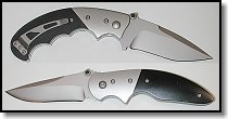 Timberline Lightfoot folders - Pistol Grip (top), Zambezi Back Up (bottom)