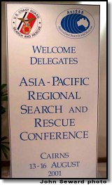 Asia-Pacific Regional SAR Conference welcome sign