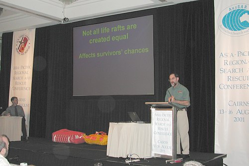 Doug presenting Life Rafts: The Survivor's Persepctive