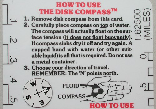 Brunton Emergency Pocket Survival Kit Compass Instructions