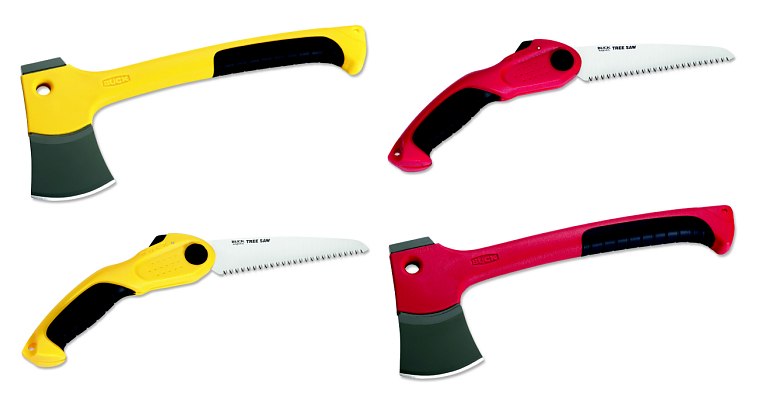 Buck Red and Yellow Camp Axe and Folding Saw