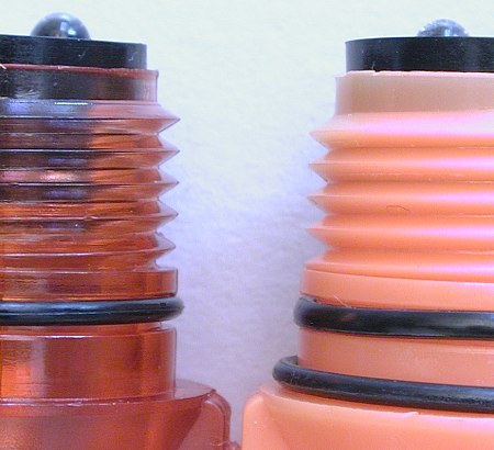 Trek O-rings - C. Crane (left), Tektite (right)