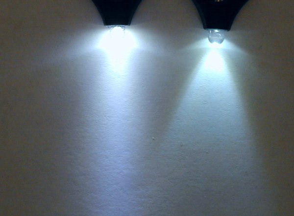 LED Comparison - wide versus narrow angle