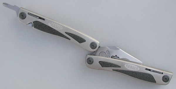 Gerber Legend extended for use as screwdriver