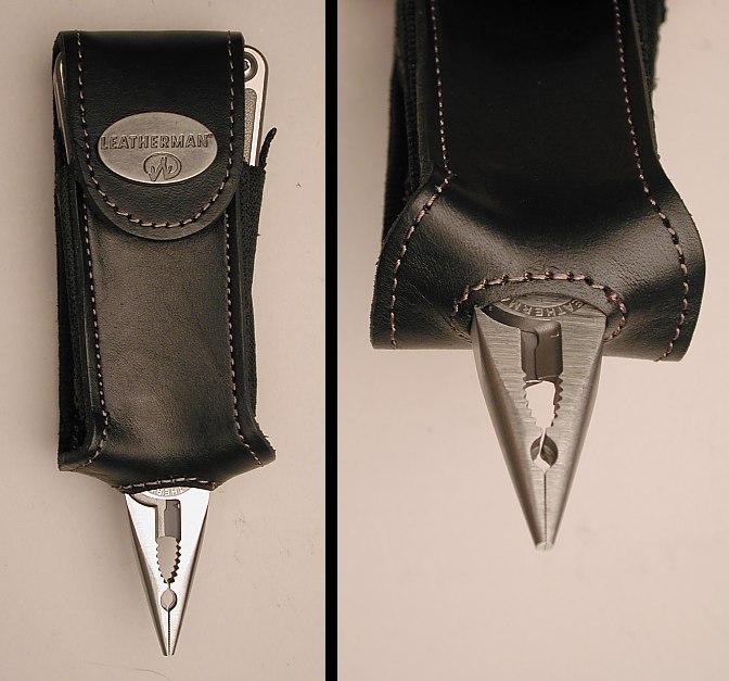 Leather Sheath Tool Open