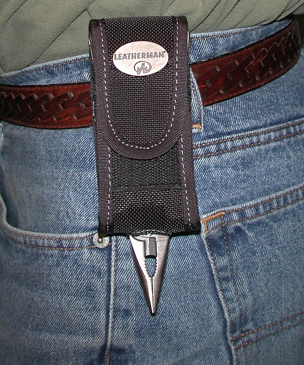 Open Charge Tool in Sheath on Belt