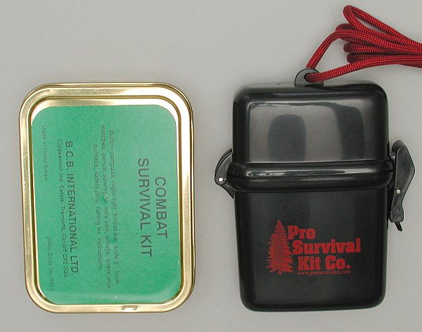 Pro Survival Pocket Pro Survival Kit - Comparison to Tobacco Tin Kit