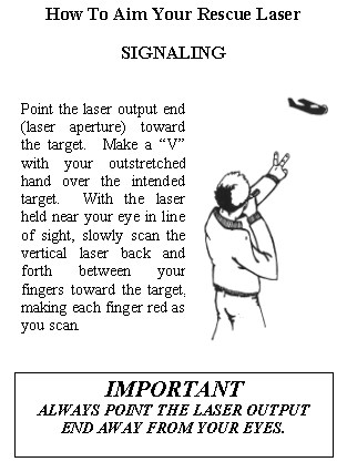 Rescue Laser Flare Aiming Instructions