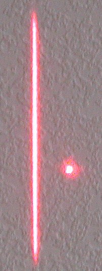 Rescue Laser Flare - Line vs dot