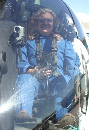 Simon T In His Custom Flight Suit