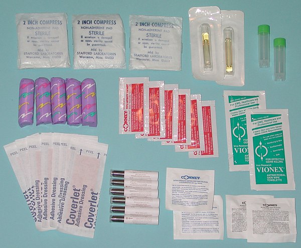 Contents Of Medical Kit Box