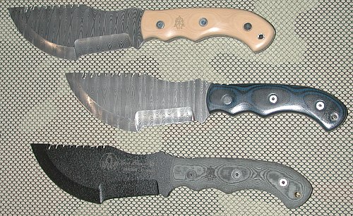 TOPS Tracker in Damascus Steel